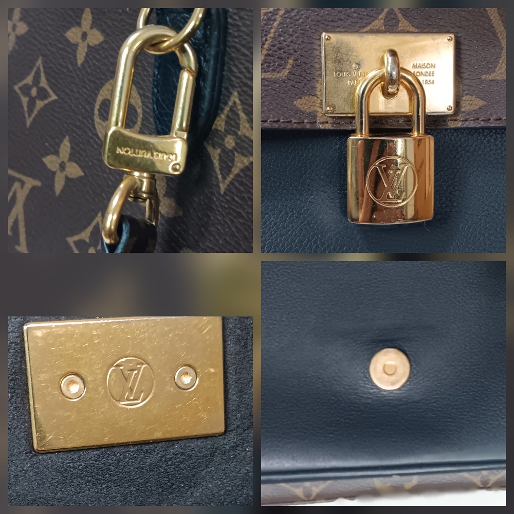 Louis Vuitton Marignan Monogram Canvas Grained Leather Bag ✨ PRISTINE CONDITION - Picture 14 of 17